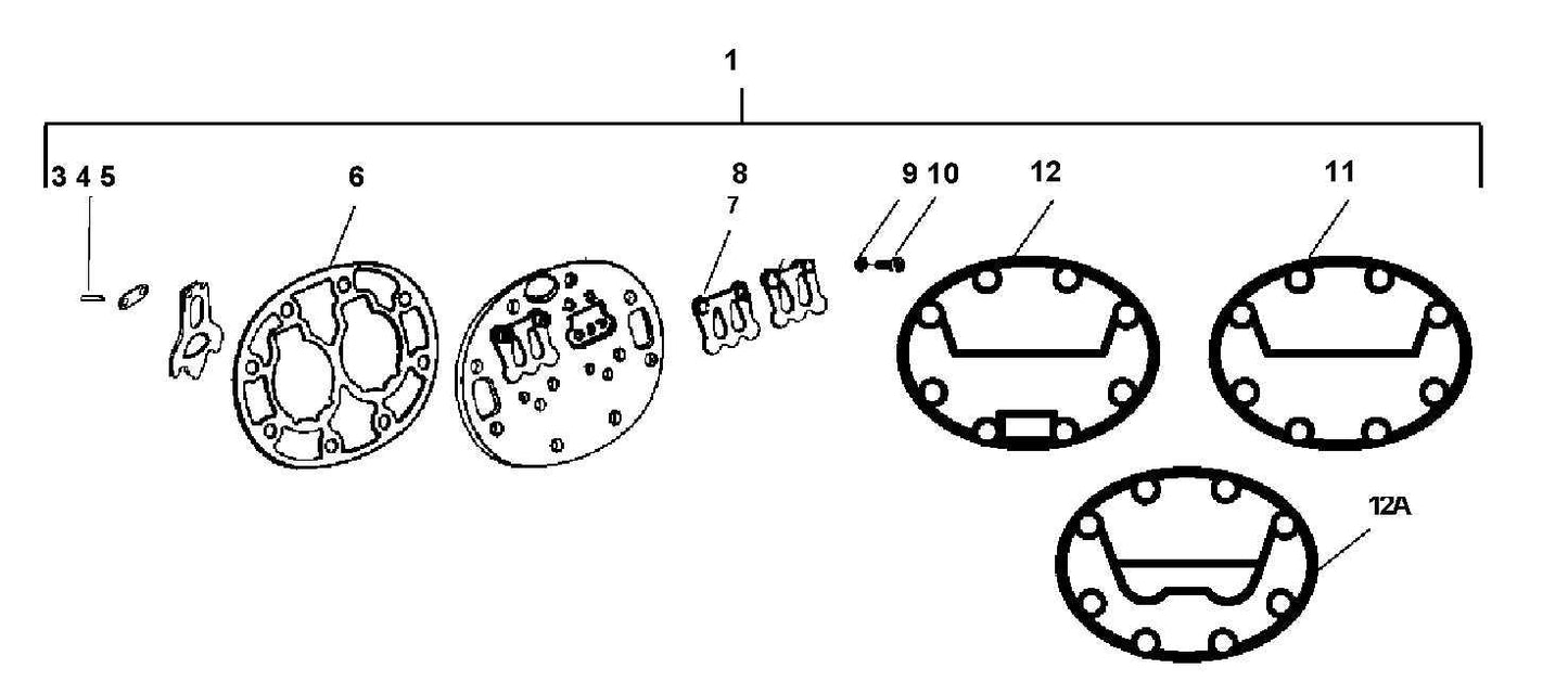 17-44123-00 / Centre Cylinder Head Gasket Carrier