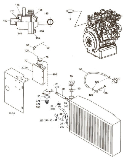 42-60042-00 / GASKET / CAP RADIATOR
