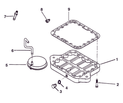 17-44129-00 / Gasket Oil Pan Metal Carrier Compressor