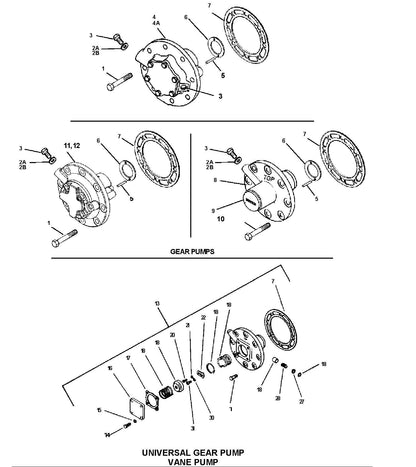 17-44022-00 / Gasket Oil Pump Carrier Compressor 05G / 05K / 06D