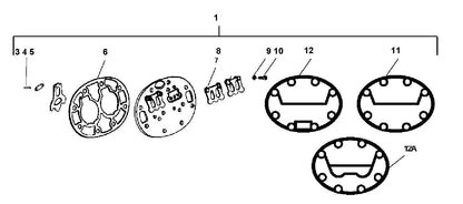 17-44123-00 / Centre Cylinder Head Gasket Carrier
