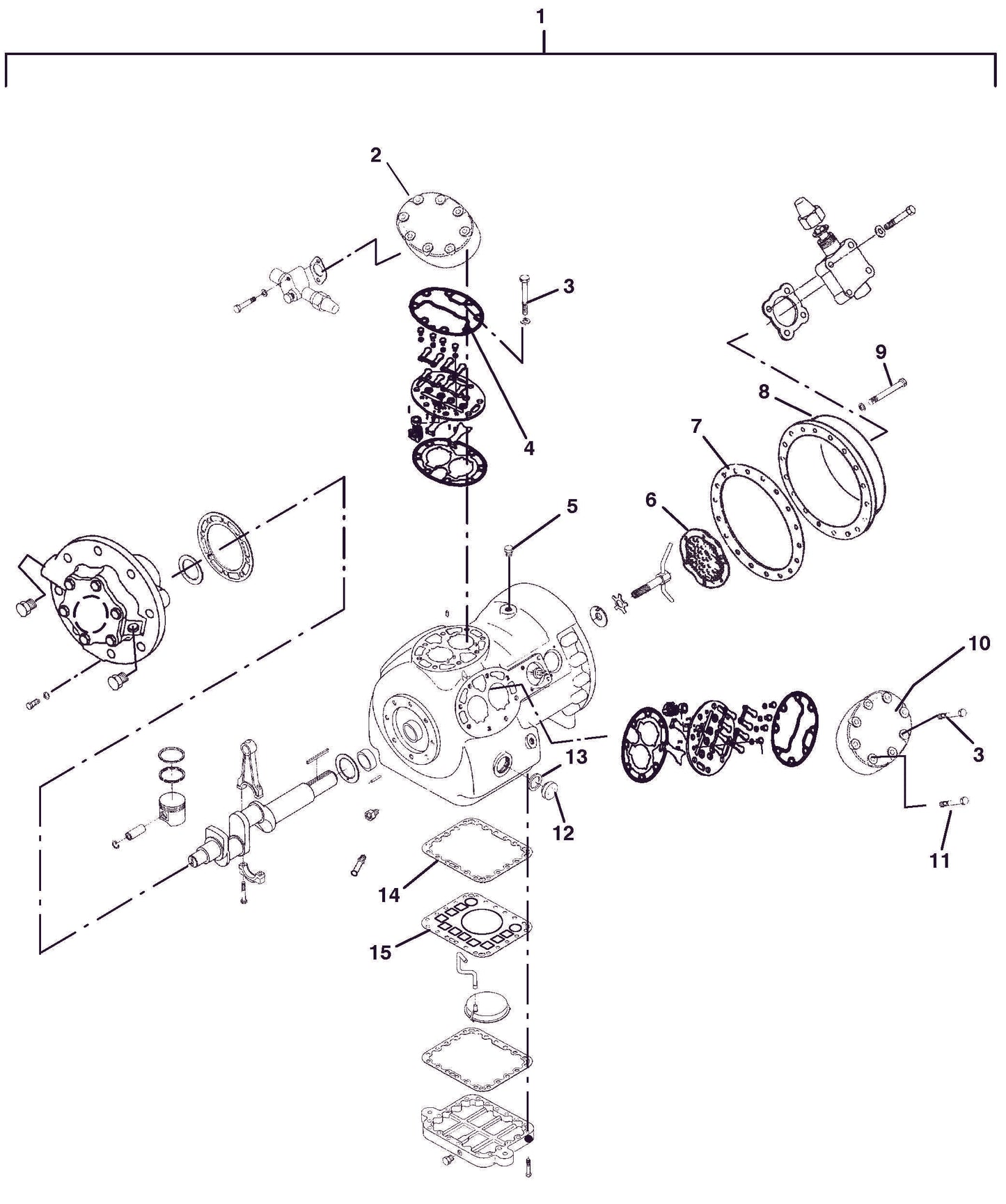 17-44136-00 / Gasket Metal Cover Motor Side Carrier Transicold Compressor 05D, 06D, 06E, 6F, 05G Models