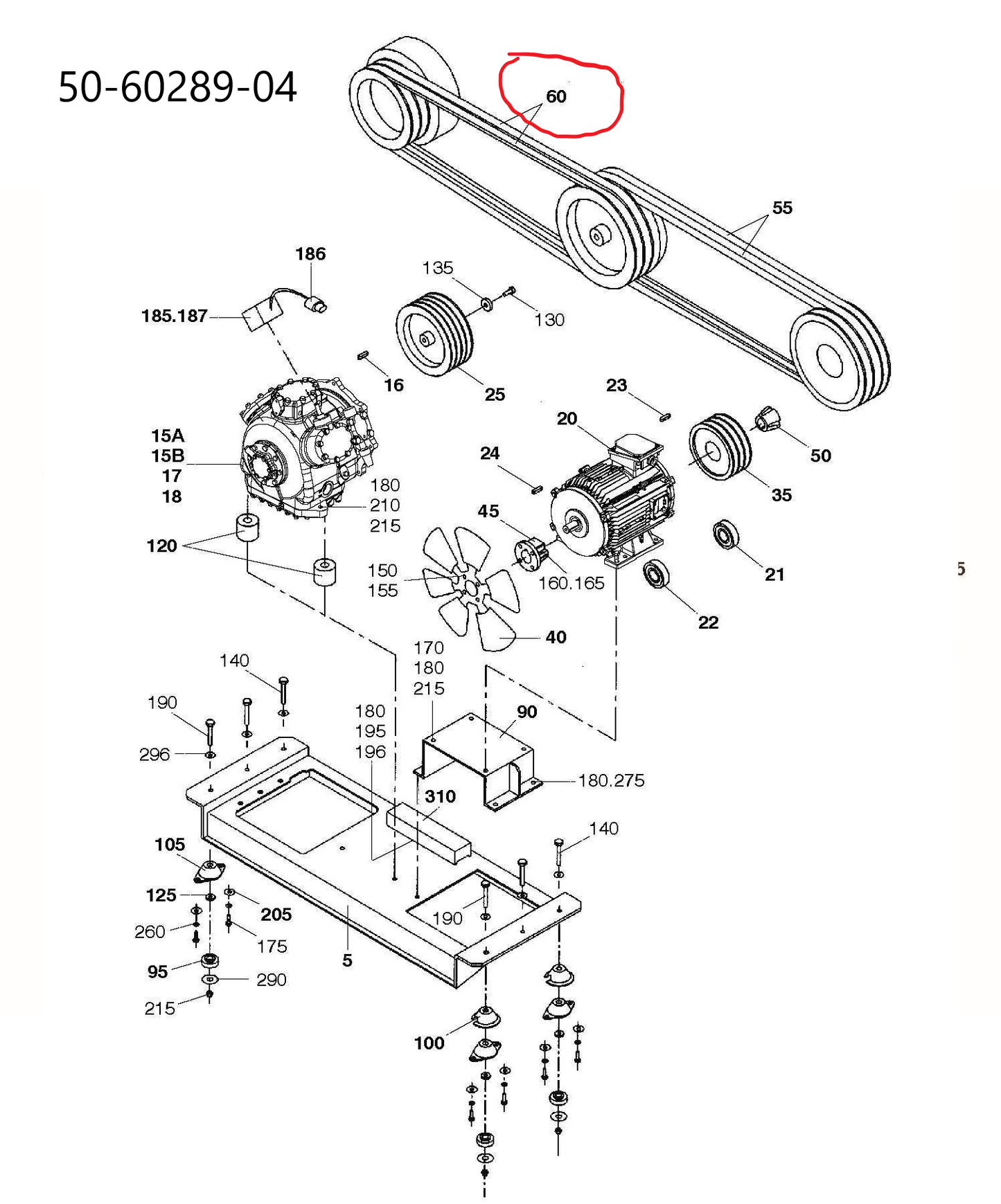 50-60289-04 / 50-60289-54 2st / Rem Carrier Supra 950