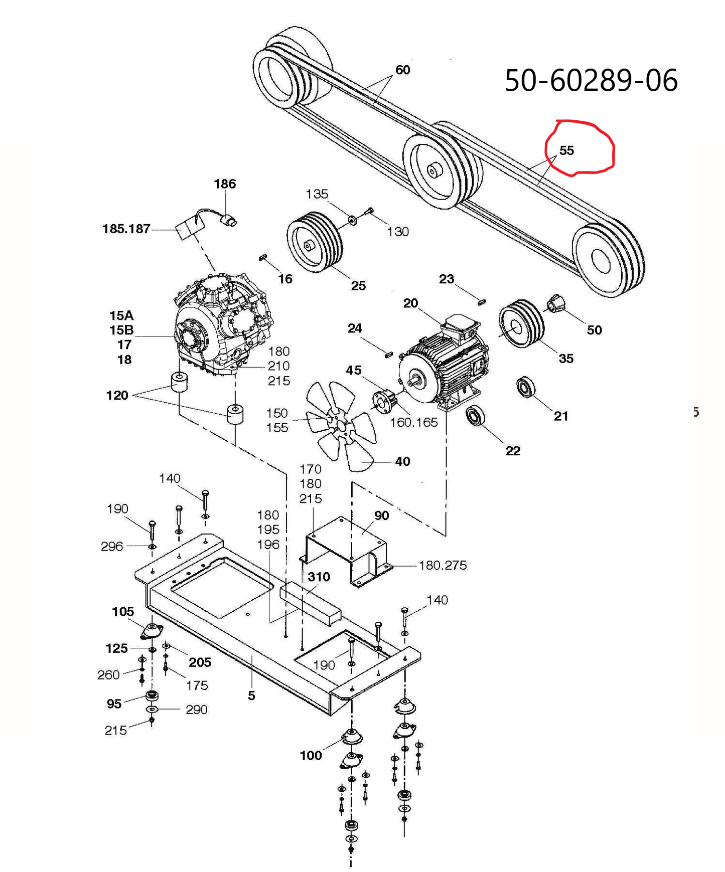 50-60289-06 / 50-60289-56 2st / Rem Carrier Supra 950